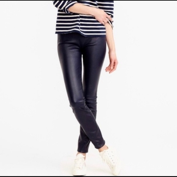 Jcrew Gigi Pant In Faux Leather Sz 